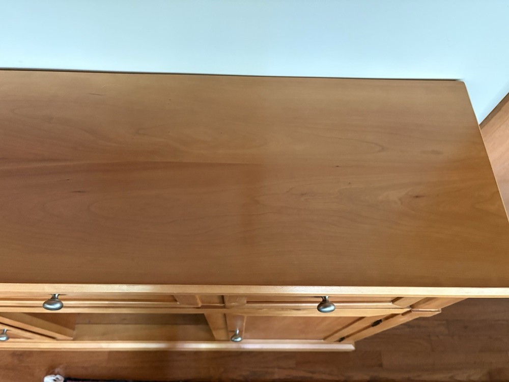 Drexel Heritage Cherry Sideboard With Built In Wine Rack