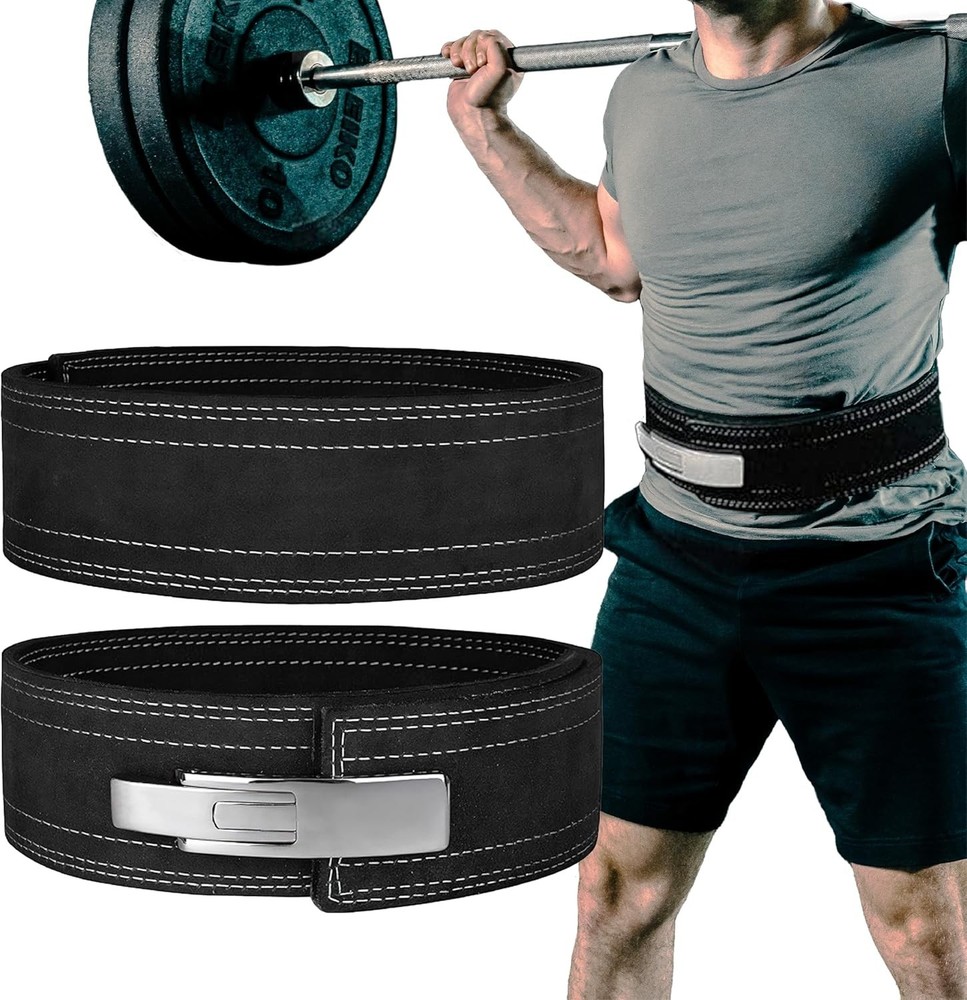 Durable 10mm Thick Leather Lifting Belt - Adjustable & Stylish for All Workouts