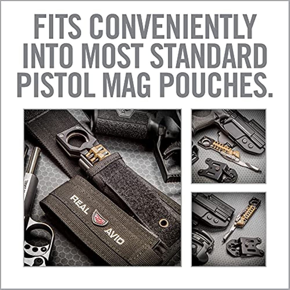 Real Avid The Pistol Tool, Multi-Tool, Stainless Steel, 19 Precision Tools
