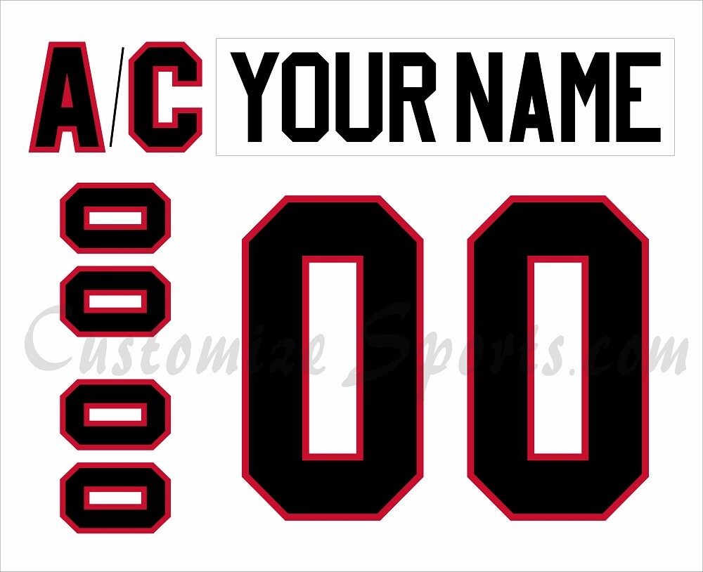 Chicago Blackhawks Customized Number Kit For 2007-2017 Away Uniform
