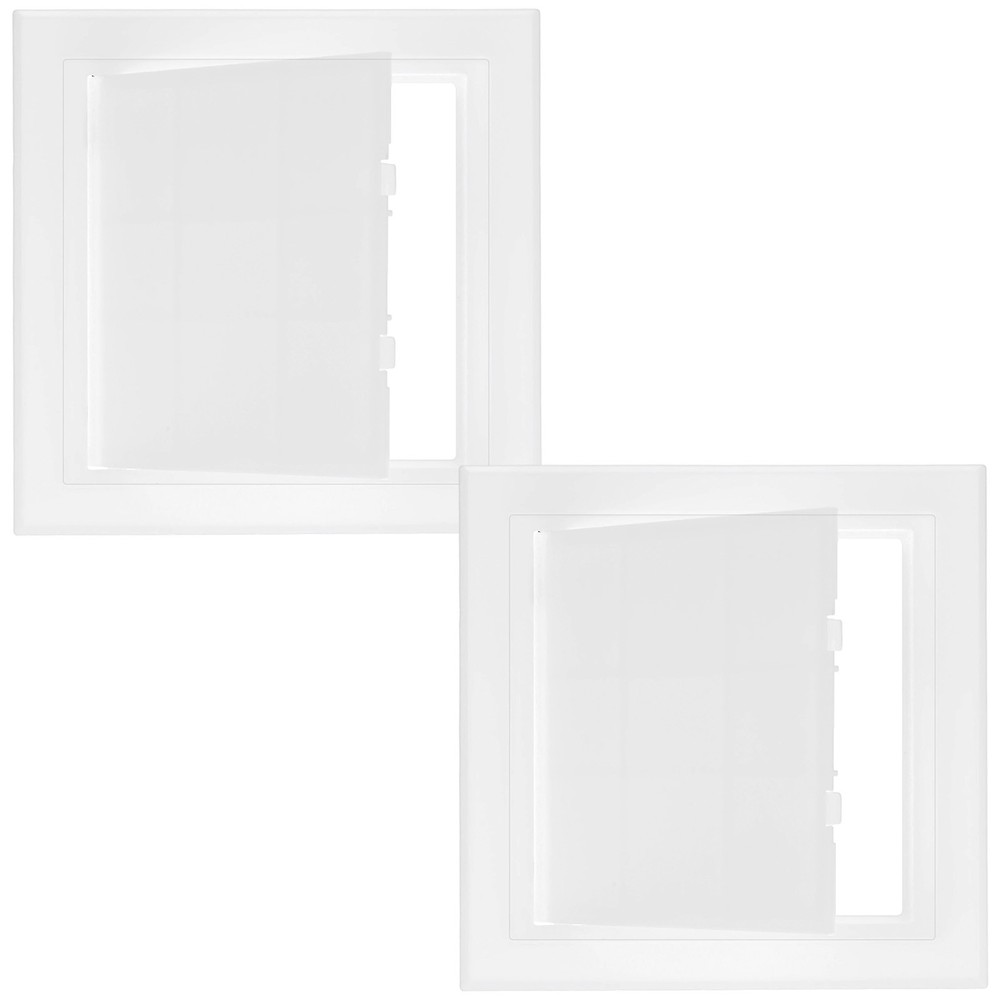 2-Pack Access Panel for Drywall, 5.3x5.3" Plastic Wall Hole Cover [White]