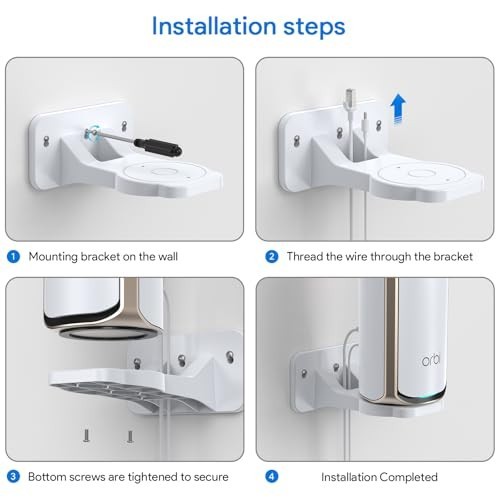 XLTTYWL Orbi WiFi 7 Wall Mount Kit, Orbit 7 Mount Bracket Optimize Space Compati