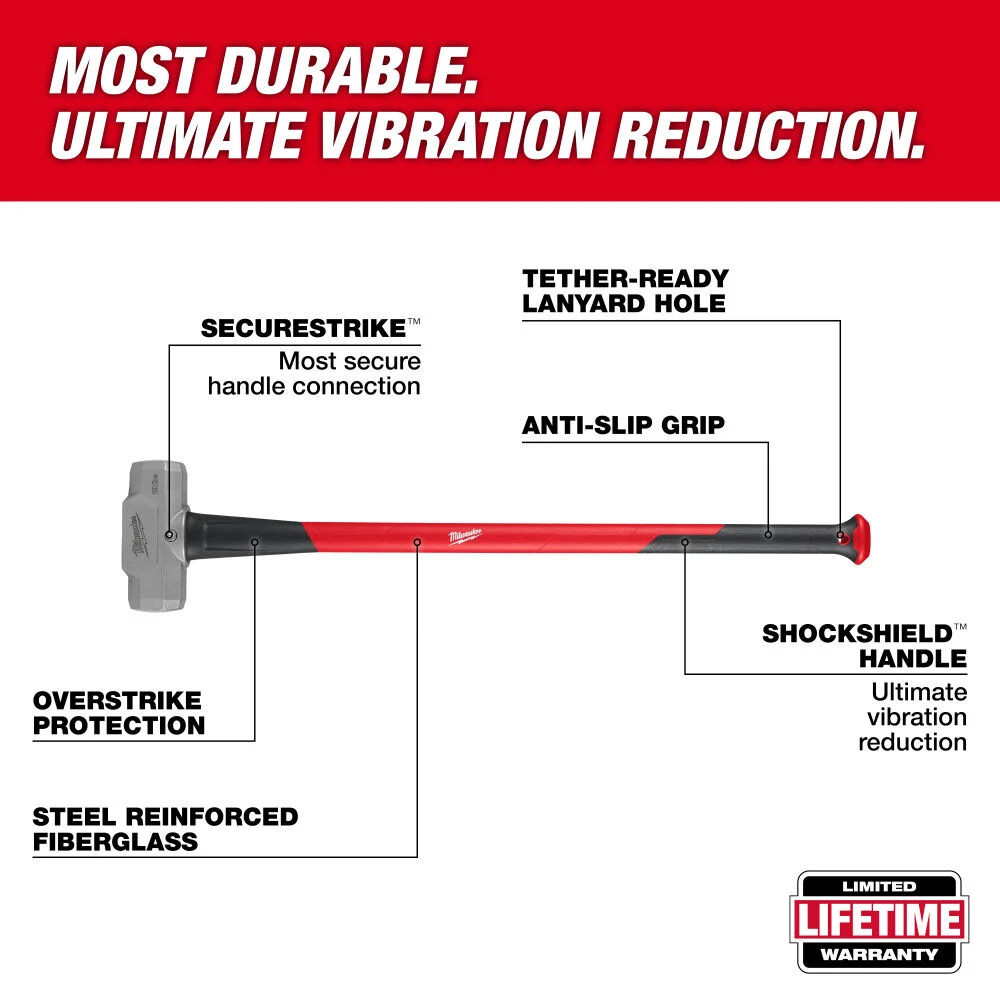 Milwaukee 10 Lb Sledge Hammer 36 Inch Handle