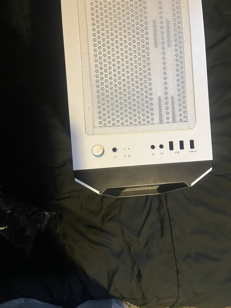 White Mid-Tower Gaming PC Case MATX/ATX Tower