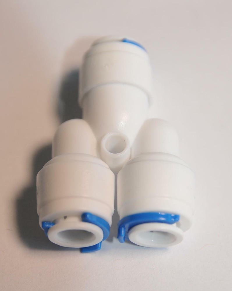 ¼” 3 TREE WAY UNION TEE TUBE QUICK PUSH CONNECT RO REVERSE OSMOSIS WATER FILTER