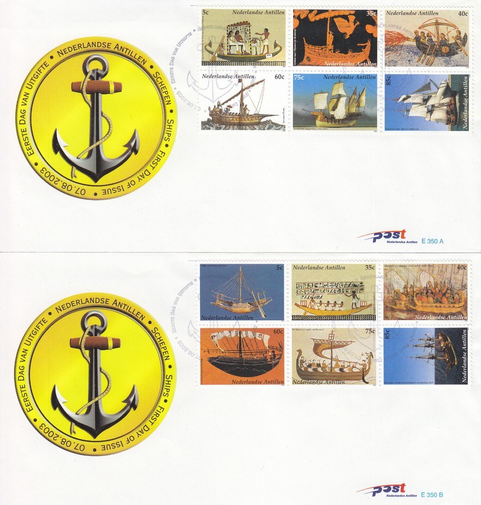 Netherlands - Dutch Antilles FDC Issue 2003 (320) Ships
