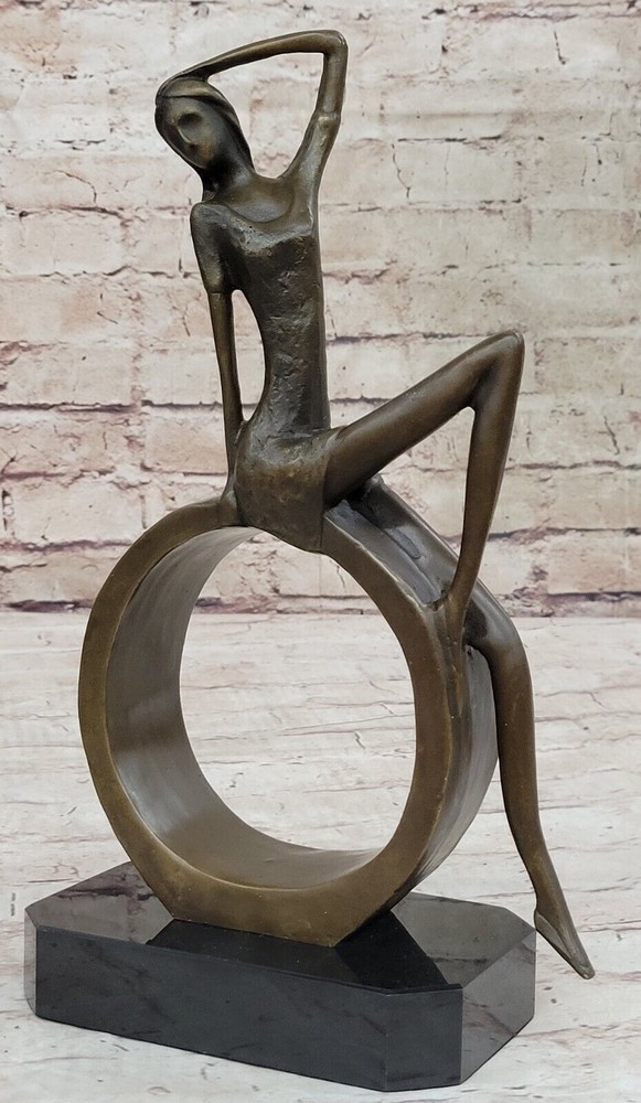 Original Artwork: Collet`s Abstract Woman Bronze Statue | Handcrafted Artwork