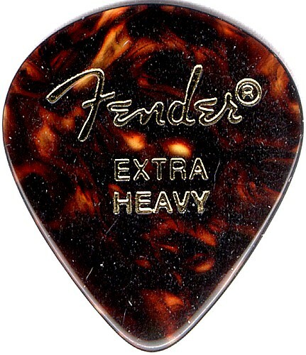 Fender 551 Classic Celluloid Guitar Picks - SHELL - EXTRA HEAVY - 12-Pack (1 ...