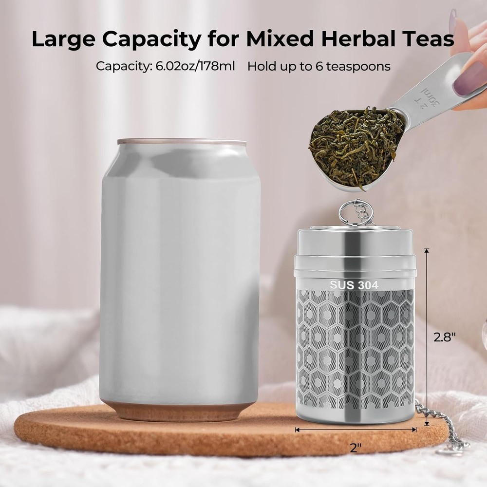 Large Stainless Steel Tea Infuser with Extra Fine Mesh - Secure & Versatile