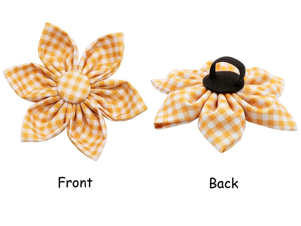 Dog Collar with Flower Soft and Comfortable Adjustable Collar for Medium Dogs...