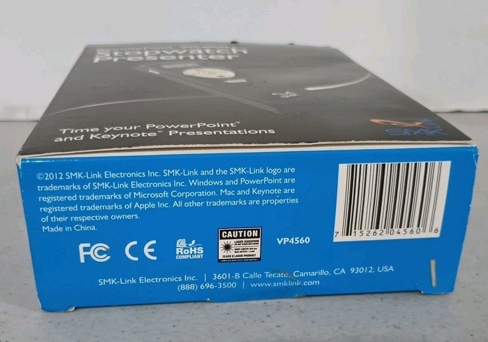 Interlink Wireless Stopwatch Presenter with Laser Pointer VP4560