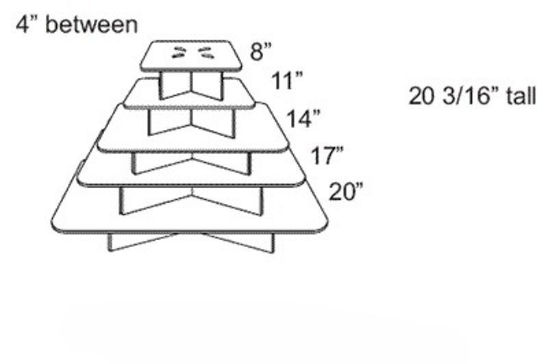 ECO-Cupcake-Stands | Five Tiers | Recyclable