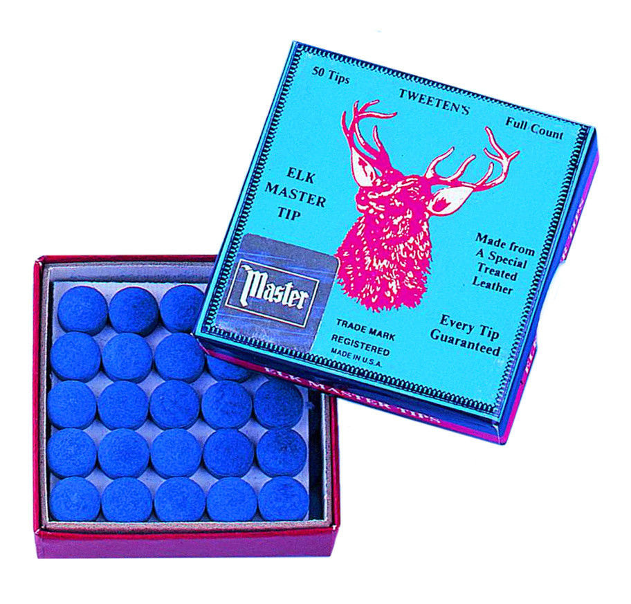 ELK MASTER 10 TEN TIPS 14MM "SOFT" CUE TIPS