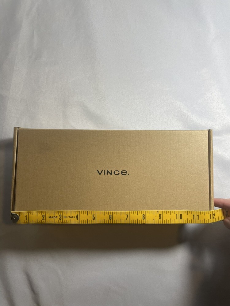 Vince Brown Empty Shoe 12x5.5x4” ” Box Drawstring Dust Bag Logo Tissue Inserts