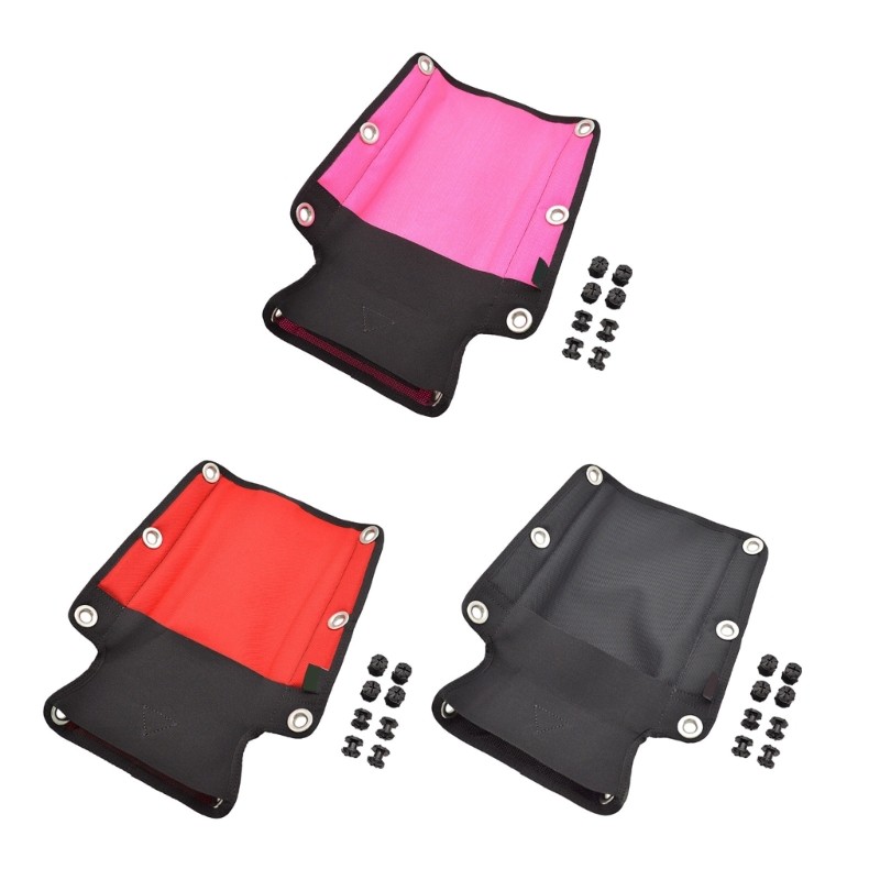 Diving Backrest Pad Comfortable Diving Backplate Bottom Elastics Storage Bag