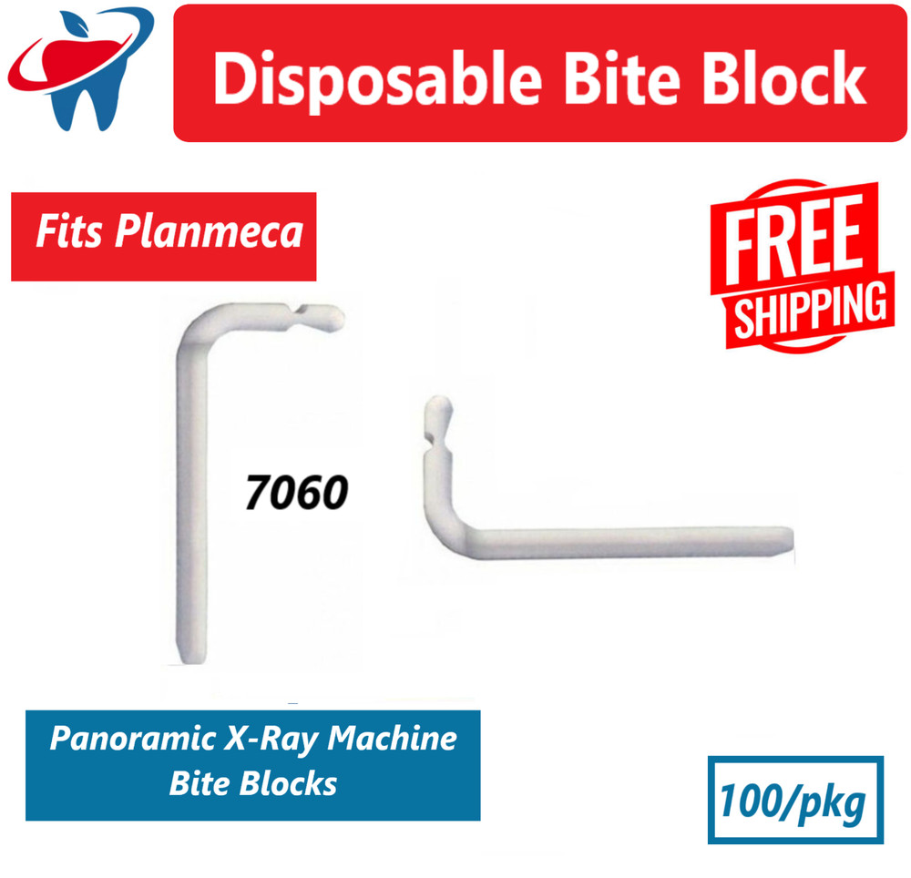 Dental Panoramic X-Ray Machine Bite Blocks Fits Planmeca, 100/Pkg., 7060
