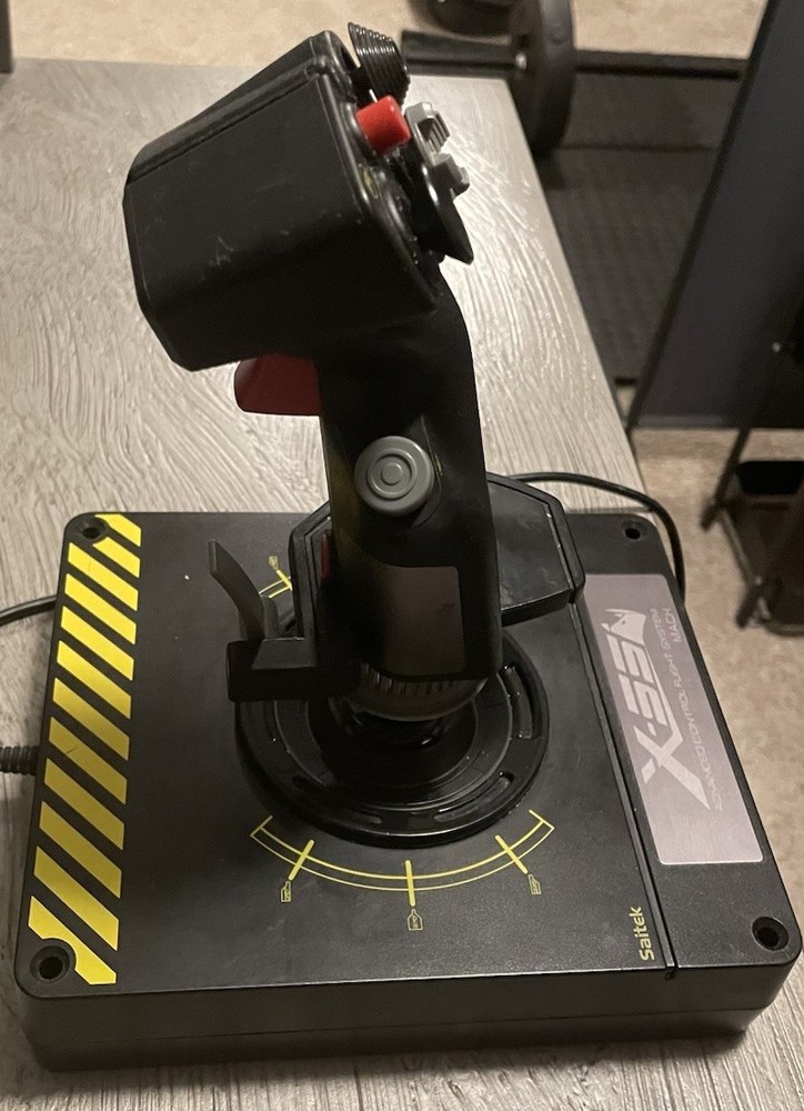 Saitek X-55 Advanced Control Flight System Mach Wired Flight System Remote Black