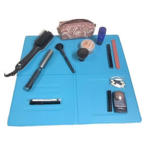 Folding Over The Sink Makeup Mat