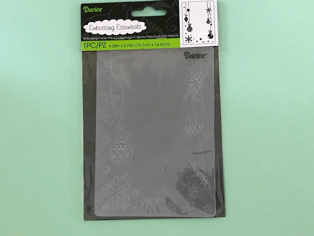 DARICE EMBOSSING ESSENTIALS ORNAMENTS HUNG EMBOSSING FOLDER