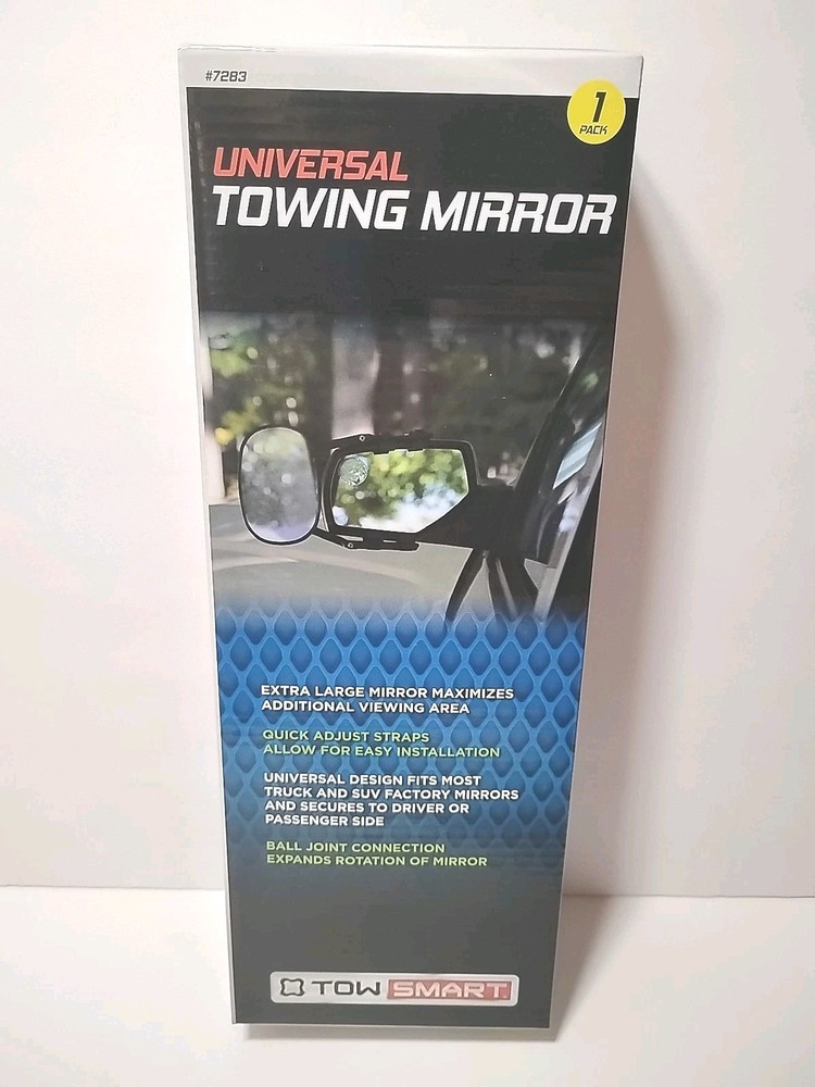 TOW SMART UNIVERSAL EXTRA LARGE TOWING MIRROR-Open Box