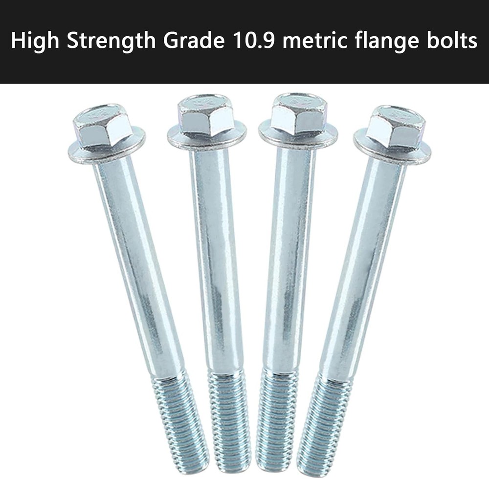 Secure 12pc Engine Stand Bolt Flange Kit - No Washers Needed for Easy Setup