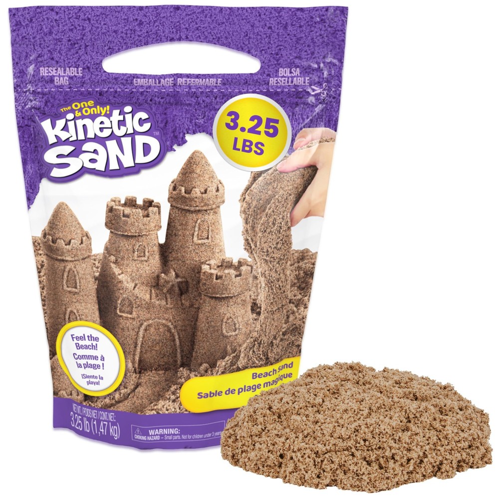 , 3.25lbs Beach Play Sand, Exclusive, Easter Basket Stuffers, Moldable Sensor...