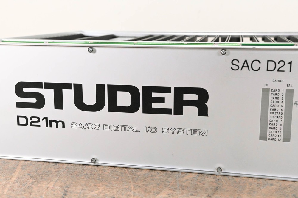 Studer D21m Modular I/O System with Madi HD Link Card CG01B09