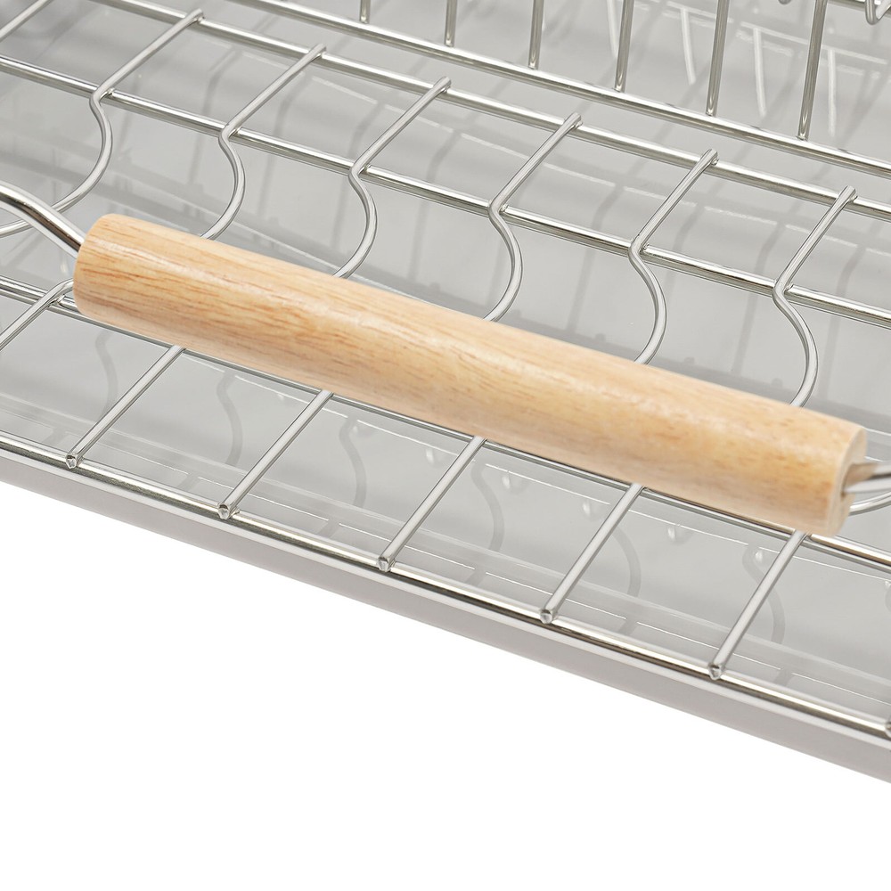 Modern Pull Out Drawer&Bottom-Mounted Slide Out Storage Shelf Silver, White New