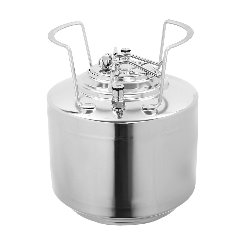 Stainless Steel 1.6 Gallon Mini Ball Lock Keg System For Small Batch HomeBrewing