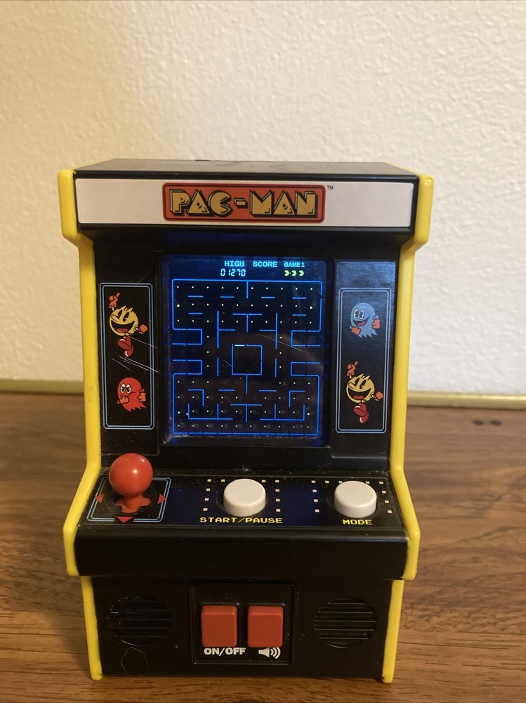 Basic Fun Pac-Man Mini Arcade Retro Game Bandai Namco Pacman Game - TESTED