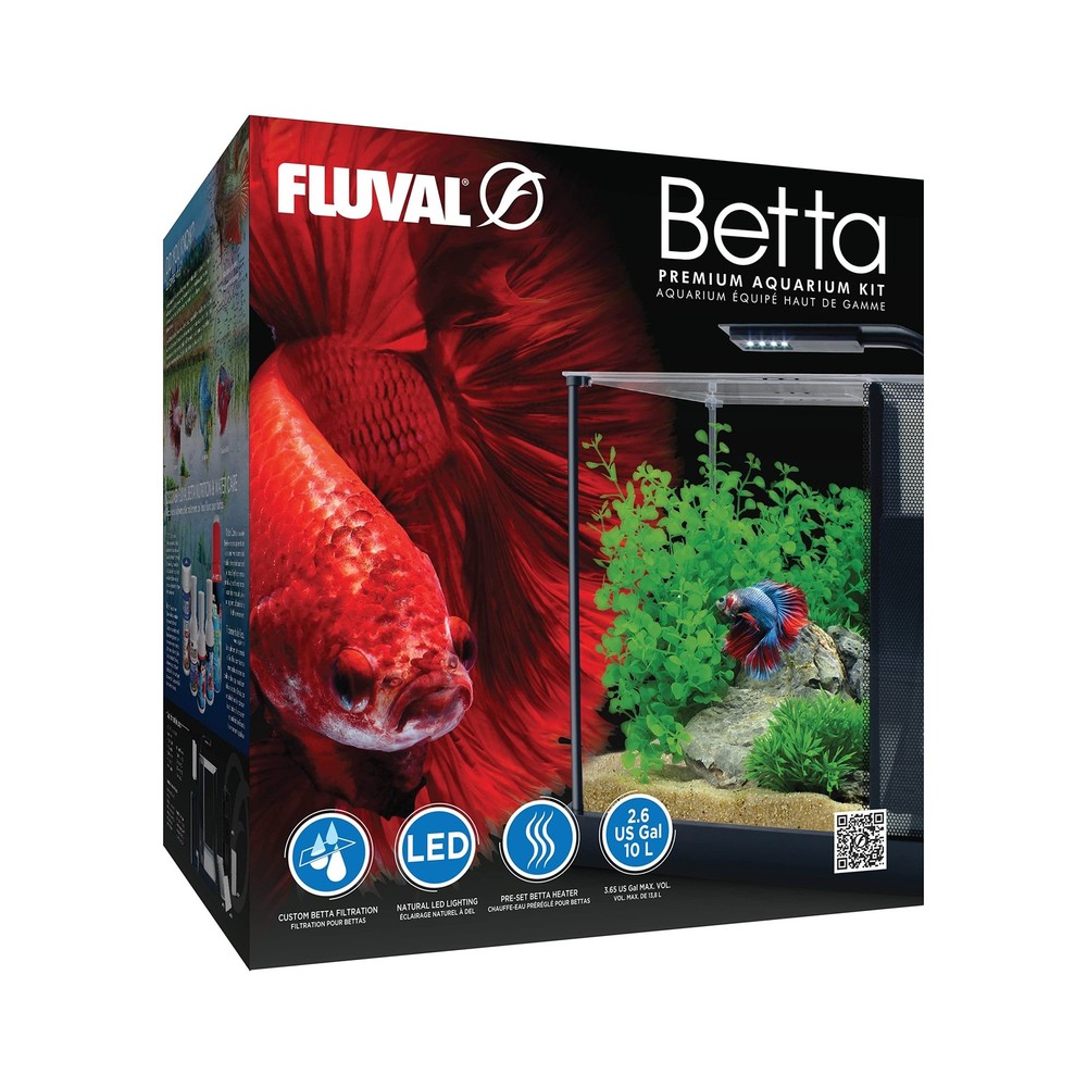 Fluval Betta Premium Aquarium Kit, 2.6 Gallon