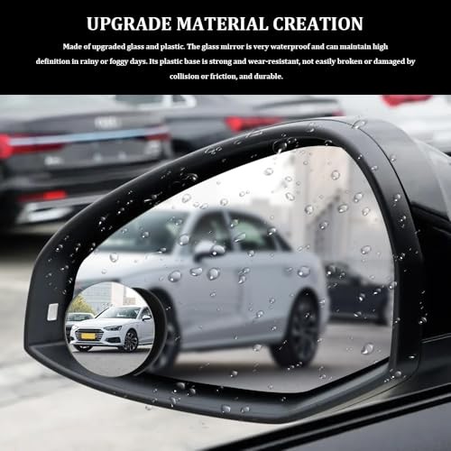 Blind Spot Mirror, Side Mirror Blindspot, Frameless Car Blindspot 4PCS Circle