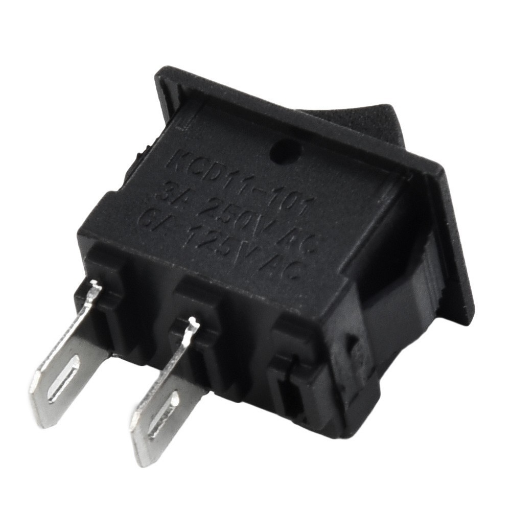 10pcs SPST On/Off Switch Mini Black 2 Pin Toggle Switch DC 12V-16A Tool