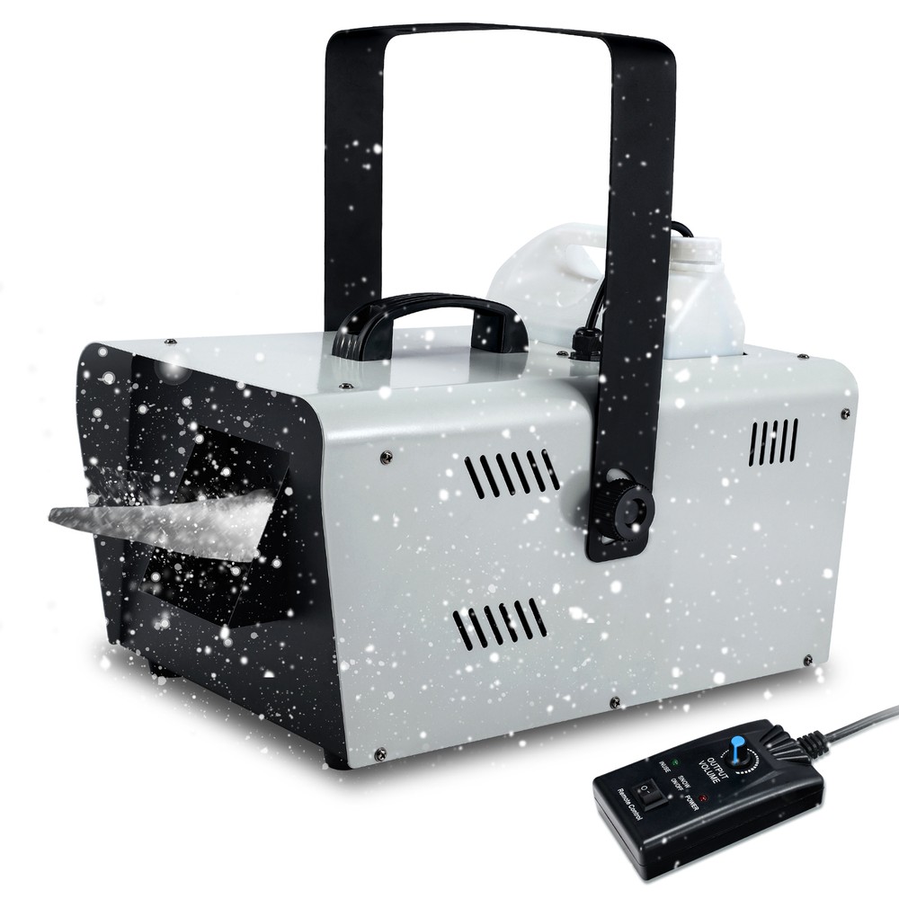 2Pcs 1500W Snow Machine Snowflake Maker Machine Stage DJ Flake Effect w/Remote