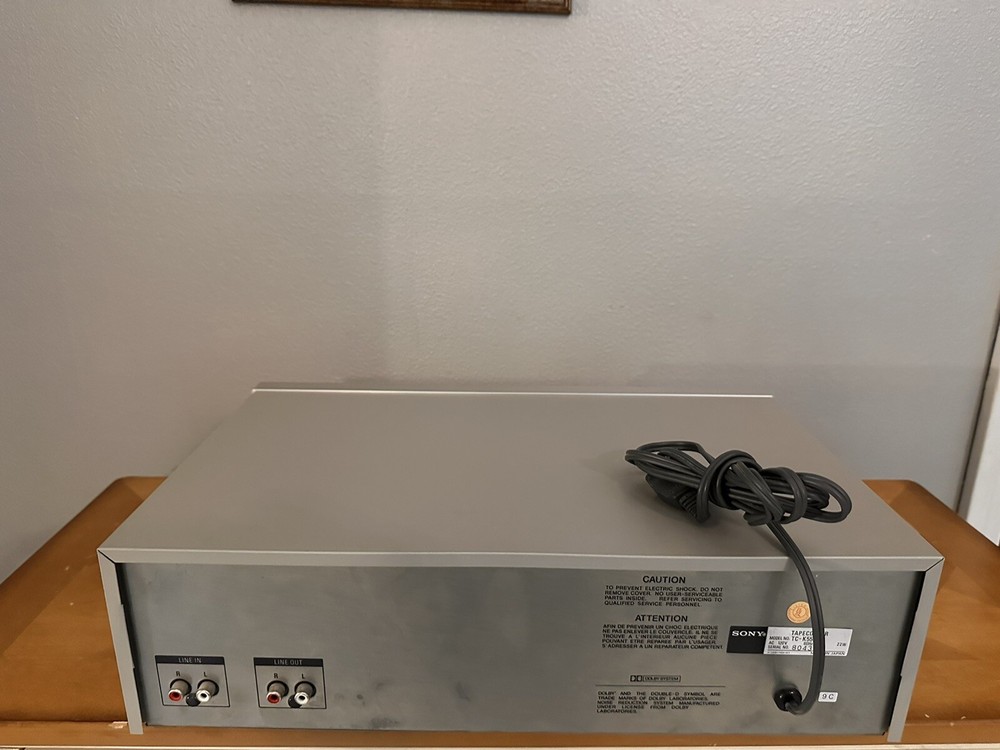 Sony TC-K55II Cassettendeck Tape Deck Powers On READ