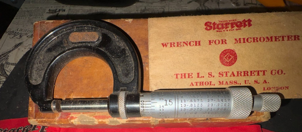 Starrett micrometer