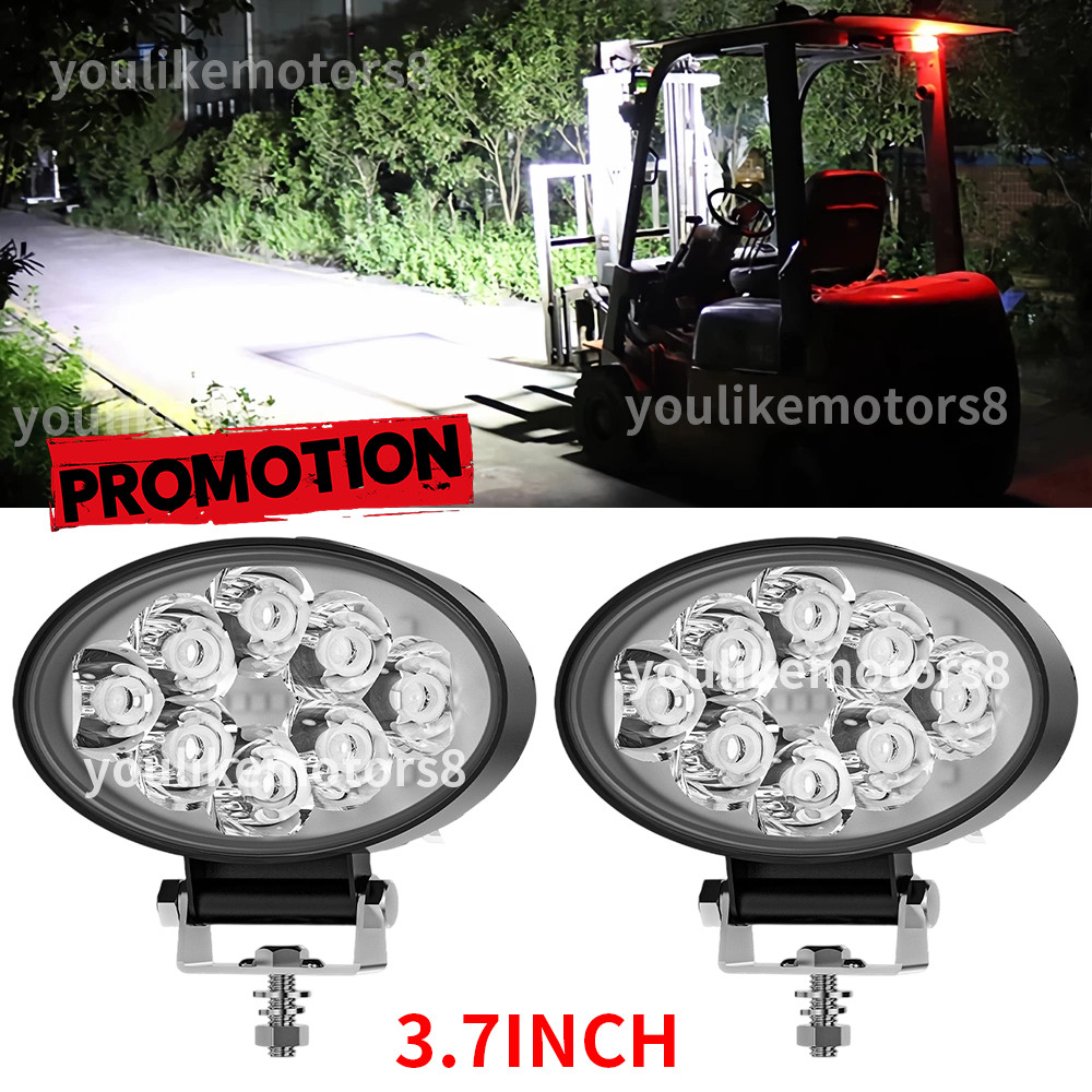 2PCS 3'' LED WORK LIGHTS fit Caterpillar Construction Equipment Forklift Tractor