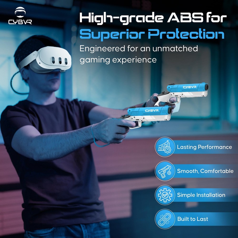Customizable Weighted Stock Controller Grips for Quest 3 VR Accessories