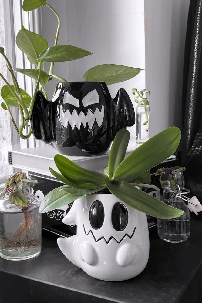 Killstar Boo Eek Planter Set of 2