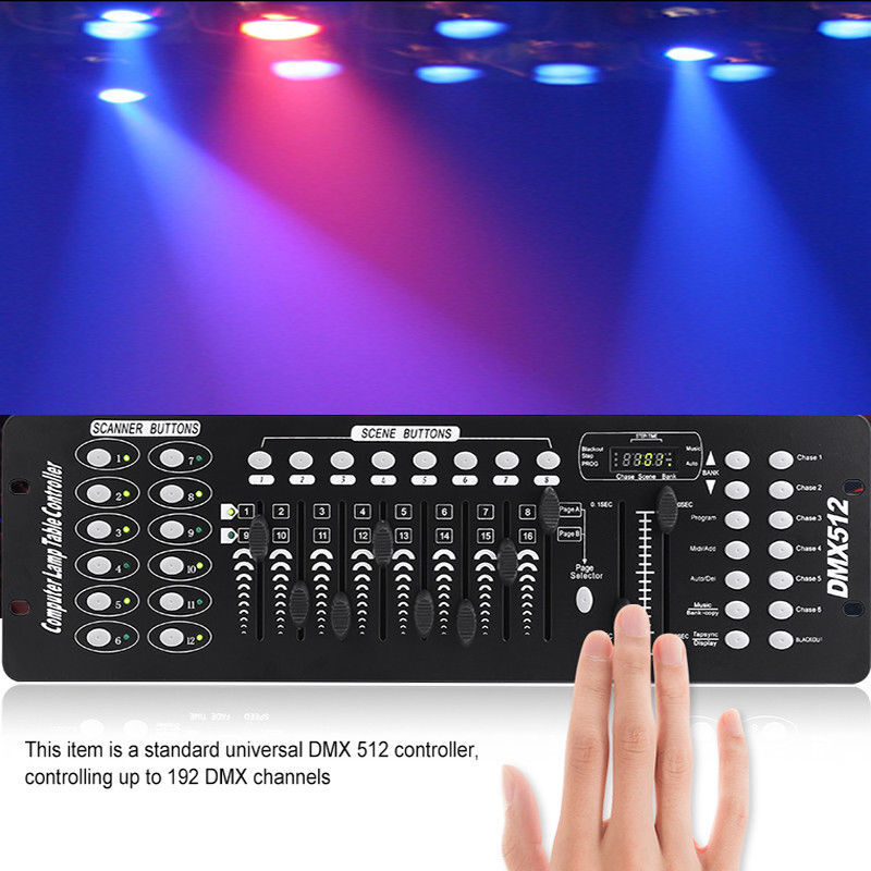 Mini DMX 192 Channels Controller DJ Operator Console For Stage Lighting Show KTV