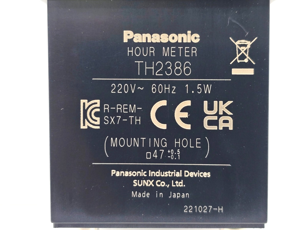 TH2386 HOUR METER PANASONIC
