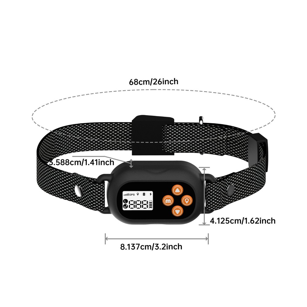 F820 GPS WIRELESS ELECTRONIC eDOG EFENCE COLLAR WATERPROOF Vibration or Static