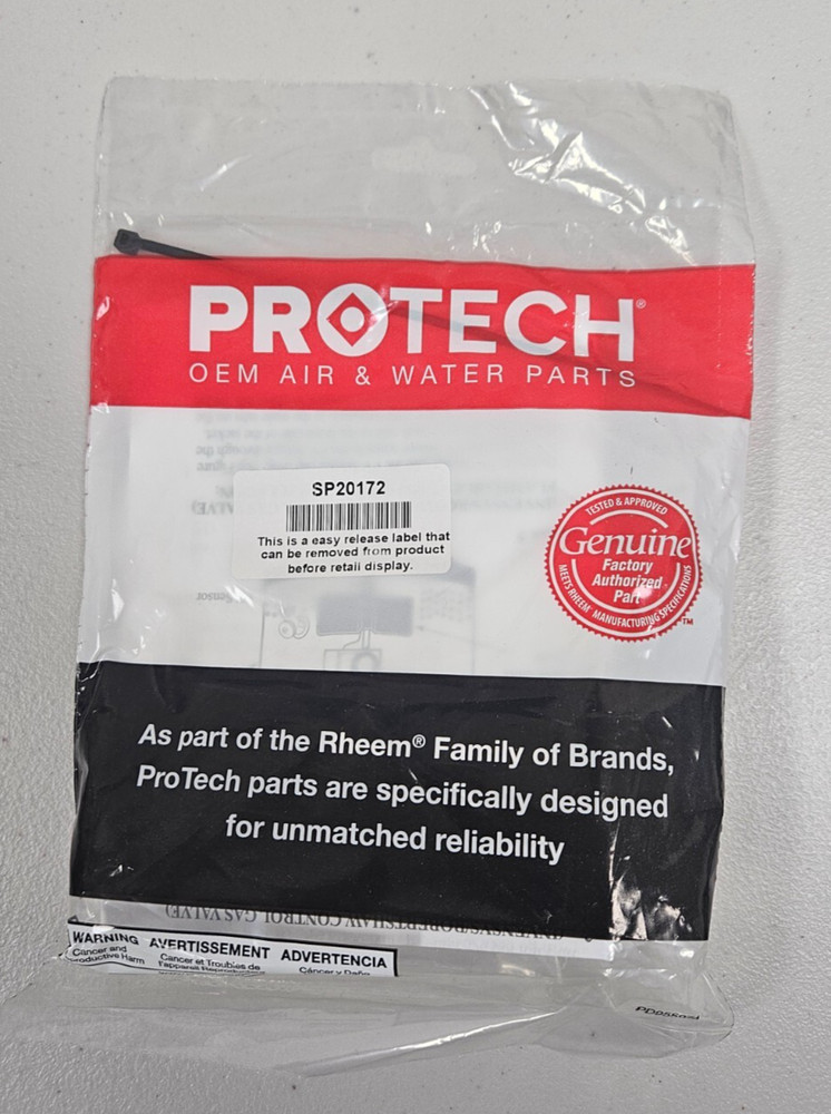 Protech Rheem SP20172 25V5 Flammable Vapor FV Sensor Kit for Rudd Kenmore Elite