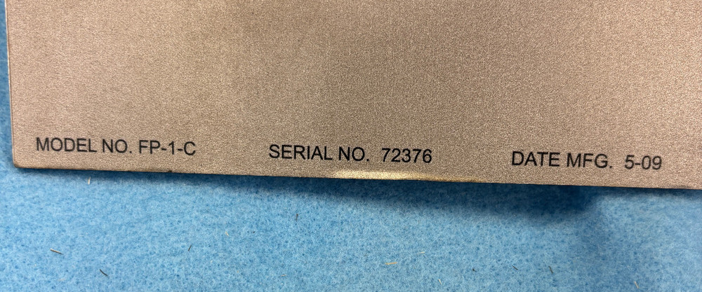 Used SCBA Air Trailer Fill Panel