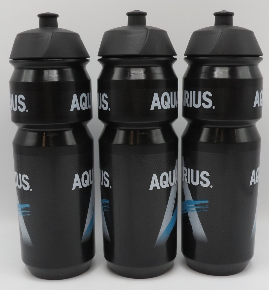 AQUARIUS Squeeze Water Bottle 32 Oz / 1 liter, 3 Pack Set