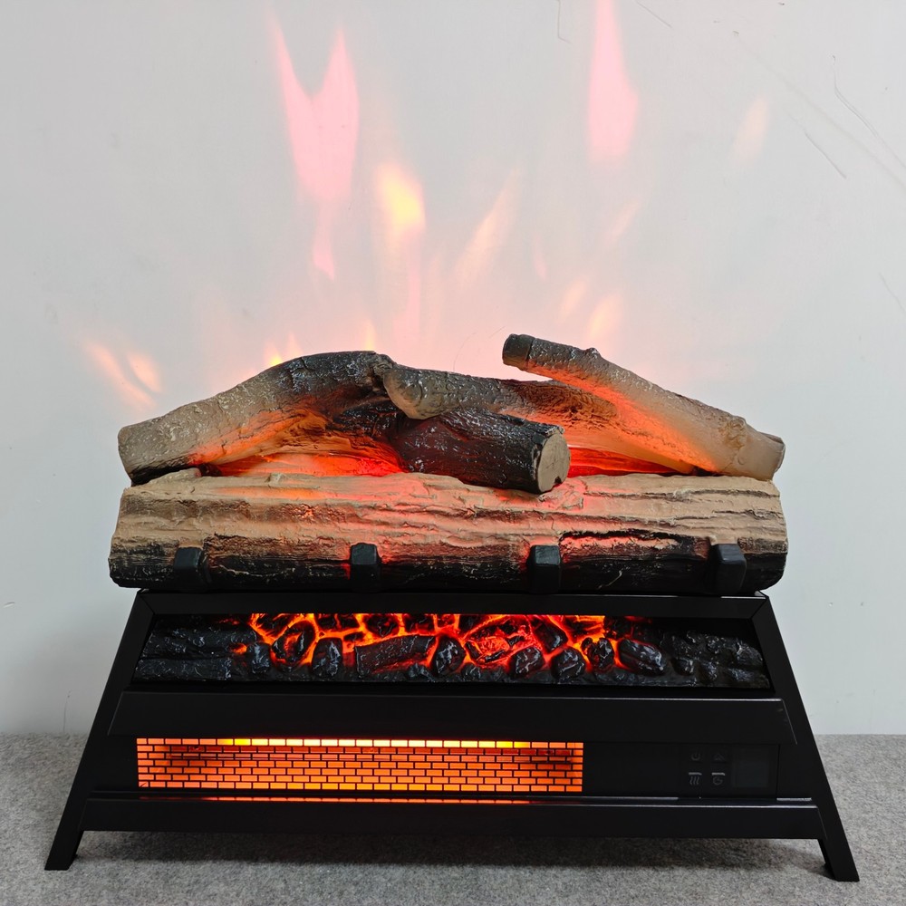 23in 3D Flame Insert Electric Fireplace Heater with Remote Control & Timer 1500W