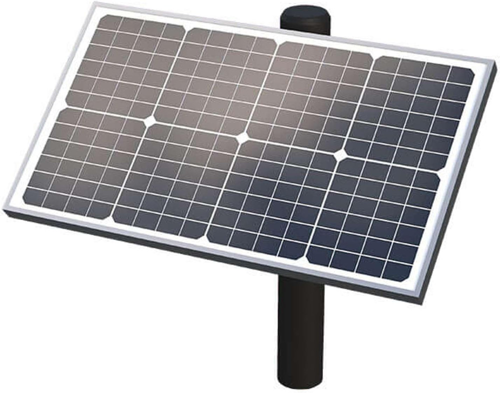 Ghost Controls 30 Watt Monocrystalline Solar Panel Kit for Automatic Gate Opener