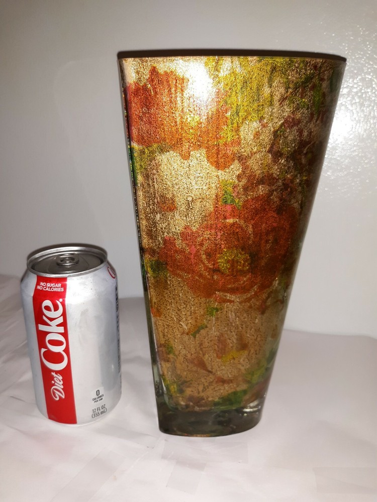 HEART Shaped FOIL Lined 10" VASE