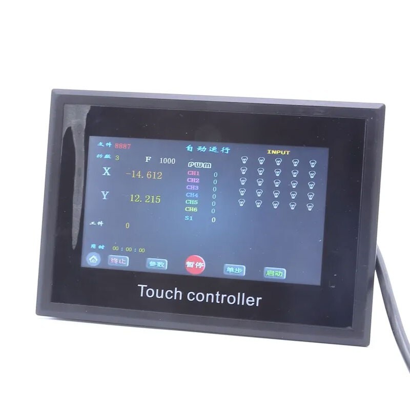 10.1" 3-Axis Step Motor Programmable Touch Controller for Step Motor Servo Motor