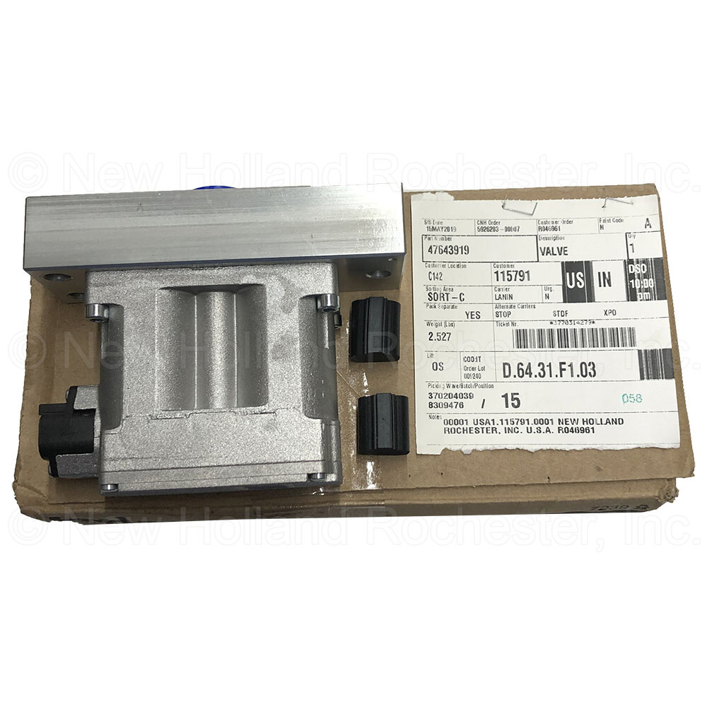 New Holland Valve Part # 47643919